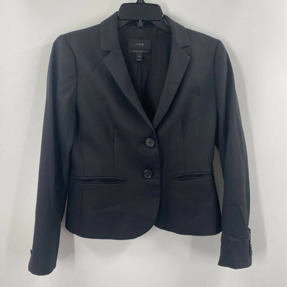 J.Crew Super 120s Blazer Jacket 100% Wool Pockets